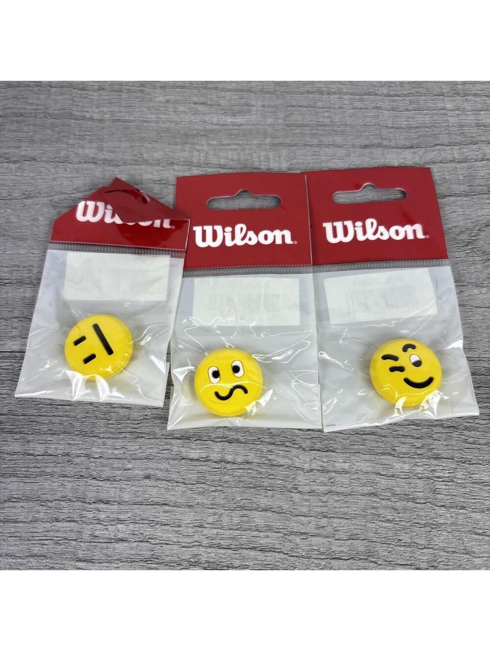 Wilson Wavy Emoji Tennis Racket Vibration Dampeners - 3 Pack